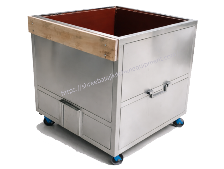 Commercial Gas Range with Griddle and Open Burner