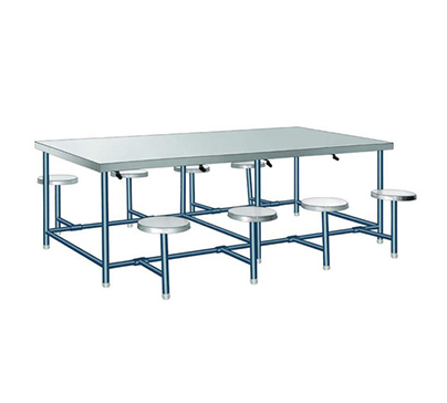 Stainless Steel Canteen Table Eight Seater 