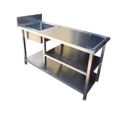Single Sink Unit With Table & 2 U/S